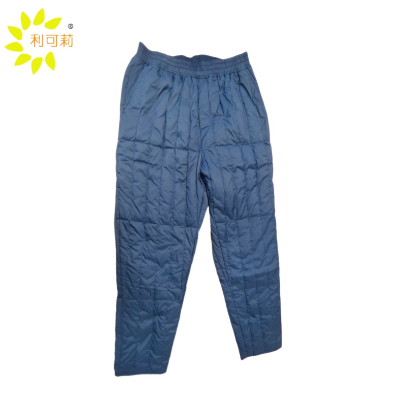 利可莉 男款羽绒裤防寒裤保暖裤 M-5xl藏蓝 条