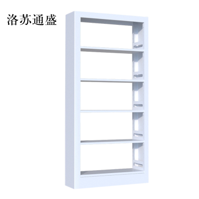 洛苏通盛钢制书架置物架图书馆单双面书店阅览室货架档案架资料架单面一列一常规款
