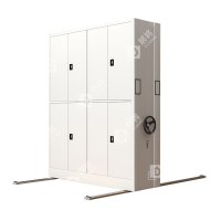 居将 手摇密集架移动档案柜钢制轨道密集柜 一列2组