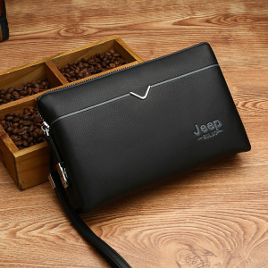 斯妮们 欧美时尚新款男包休闲时尚男士手拿包软皮大容量手抓包手机包钱包