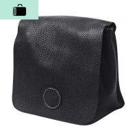 2020新款小包包女原创手工皮迷你软皮头层牛皮单肩斜挎小方包潮NEW LAKE 黑色女士单肩包