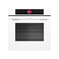 博世HBG7764W1W 8系欧洲原装进口 嵌入式家用烤箱 71L大容量 高速空气炸 4D热风烤 TFT凹面触控屏天鹅白