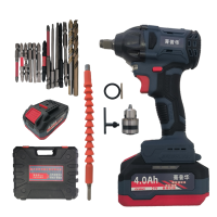 菁普华充电式无刷锂电电动扳手1/2 350N.m 4.0Ah两电一充套