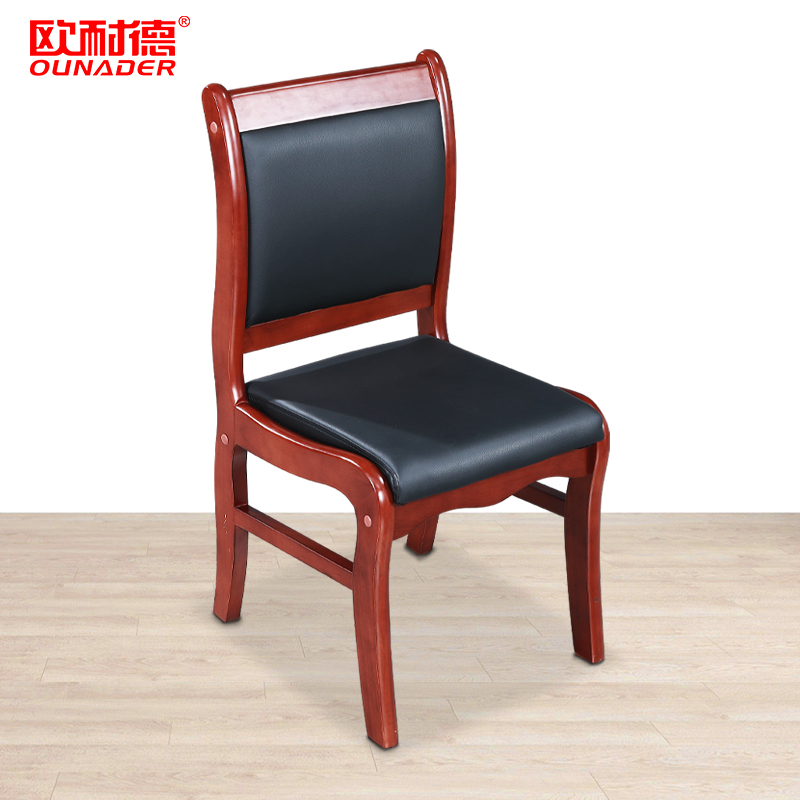 欧耐德 会议椅木质大班椅老板办公椅培训靠背椅子
