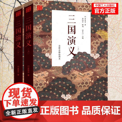 三国演义(上下册)罗贯中著 中国历史文学小说 四大名著故事书