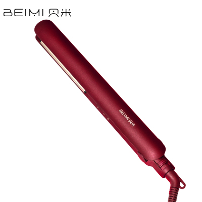 贝米负离子直发夹板女直发器蛋卷头卷发棒两用刘海迷你拉头发直板夹迷小型奢华红BM005-RD