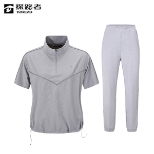 探路者 女式T恤长裤运动套装 TAXXAM82522/套