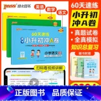 语文+数学+ 英语共4本(赠初中语文学霸笔记) 小学升初中 [正版]2024新版小升初真题卷绿卡小升初冲A卷60天速练语