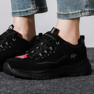 Skechers斯凯奇女鞋新款时尚耐磨厚底增高运动熊猫鞋运动休闲鞋88888250-WHT ZP