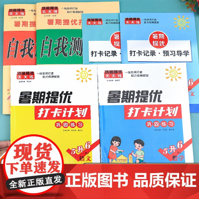 2024新 五年级下册暑假作业人教版 五升六暑假衔接一本通 暑期升级训练计划表 小学5年级升6假期作业衔接教材预复习语文