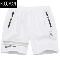 HLCOMAN男士短裤夏季休闲三分裤四分裤运动男跑步居家拉链口袋沙滩裤