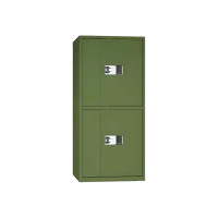 阿拉贡军绿色保密柜电子密码文件柜保险柜国保指纹锁分体资料档案矮柜通双节保密柜(国保锁)