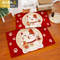 进地垫中式家用脚垫垫入户口地毯卧室厨房卫生间吸水防滑垫 三维工匠