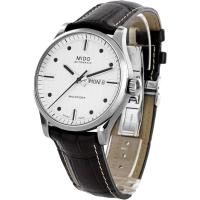 Mido瑞士手表 舵手系列长动能自动机械表 双历皮带男士轻奢腕表