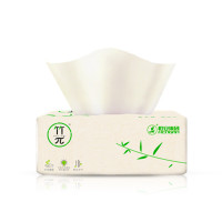 心相印(Mind Act Upon Mind)竹π三层塑装纸面巾家用厕所擦手100抽21包装