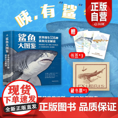 鲨鱼大图鉴精装9目36科536种世界现生鲨鱼完全解读科普百科海洋动物每个物种的详细介绍和精美彩色插画进化史物种的多样性生