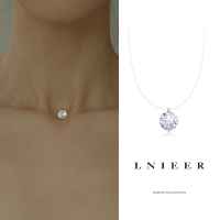 925纯银人鱼之泪项链女2025新款轻奢高级感锁骨链颈链气质首饰品送女朋友老婆情人节七夕生日礼物