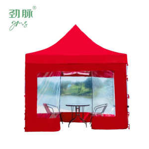 劲脉 户外透明帐篷 红色-3*3*2M 顶