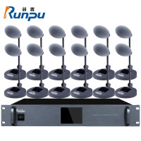 润普 专业数字有线手拉手话筒麦克风长杆大型会议桌面会议鹅颈麦有线手拉手一拖十二RP-YXGS68-12