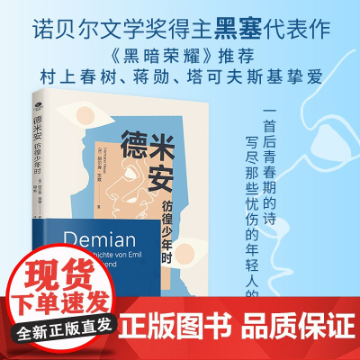 [正版]德米安:彷徨少年时 赫尔曼黑塞著诺贝尔文学奖得主纪念碑式名作原版翻译告别彷徨坚定地做你自己外国文学名著作品书籍