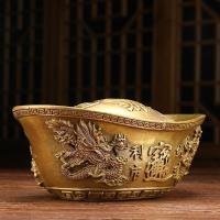 美帮汇铜元宝摆件 金元宝存钱罐家居装饰品供奉摆件