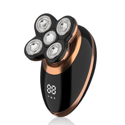 剃光头非黄金蛋智能数显男士刮光头机五刀头电动剃须刀充电式刮胡刀数显/五刀头标配