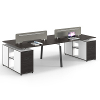 臻远 ZY-TZ-2412职员办公桌屏风工作位职员卡座 对坐四人位