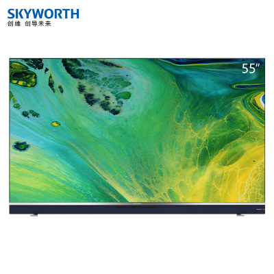 SKYWORTH（创维）55G67155英寸4K超高清全面屏内置摄像头创维全时AI语音娱乐电视