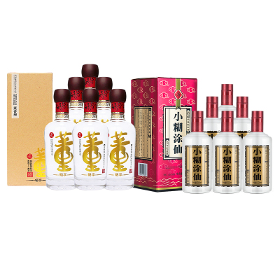 董酒畅享54度整箱6瓶+小糊涂仙52度商超版整箱6瓶