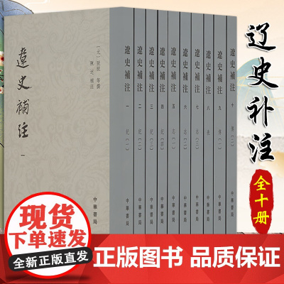 [2024 新书]辽史补注套装全十册 中国文学史中国传统文化辽金史北方民族史辽人传记契丹语中国当代史学地理志全新正版中华