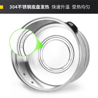 厨仕博电蒸箱 蒸箱商用电蒸笼蒸炖汤蒸菜蒸包子专用锅大容量蒸包锅饭店早餐店用电蒸锅蒸汽炉蒸笼蒸包炉 52CM3层定时+防干