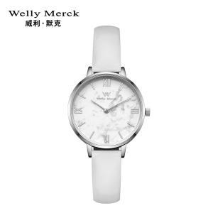 welly merck 威利默克手表女石英表小绿表超薄学生防水个性女士时尚潮流女表WM009L