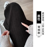 灯芯绒裤子女秋冬新款加绒加厚直筒宽松休闲雪尼尔窄版阔腿裤_807