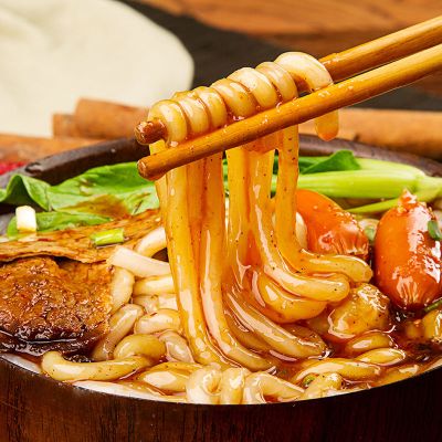 鲜土豆粉袋装带调料包火锅麻辣烫食材方便面速食粉条酸辣粉300g*8袋（2400g）麻辣