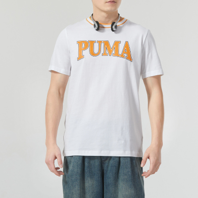 彪马(PUMA)男装新款运动服跑步健身训练上衣舒适透气休闲短袖圆领T恤682183-02 ZP