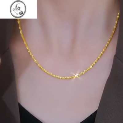 JiMi波光粼粼项链女2022年新款潮小众设计高级感轻奢冷淡风秋冬锁骨链
