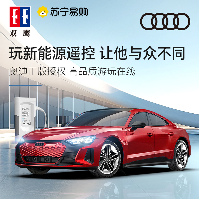 双鹰奥迪RS正版新能源遥控汽车电动玩具车跑车儿童男孩圣诞1663