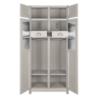 豫亿腾 加厚制式营具士兵柜内务柜宿舍双门更衣柜加厚文件柜营房铁皮柜储物柜两门物品柜