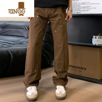YANXUHolocene美式潮牌复古日系阔腿宽松休闲工装裤男嘻哈垂坠感长裤男