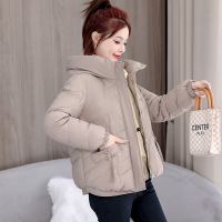 年新款百搭加厚女士短款连帽棉服小个子韩版宽松显瘦洋气外穿