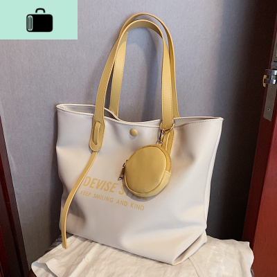 大包包2020新款潮时尚手提包ins百搭单肩包女包简约大容量托特包NEW LAKE女斜挎包