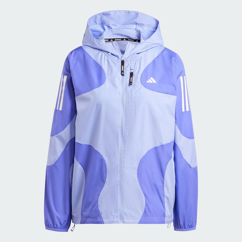 阿迪达斯(adidas)adidas女子运动风跑步防风夹克轻便透气跑步训练