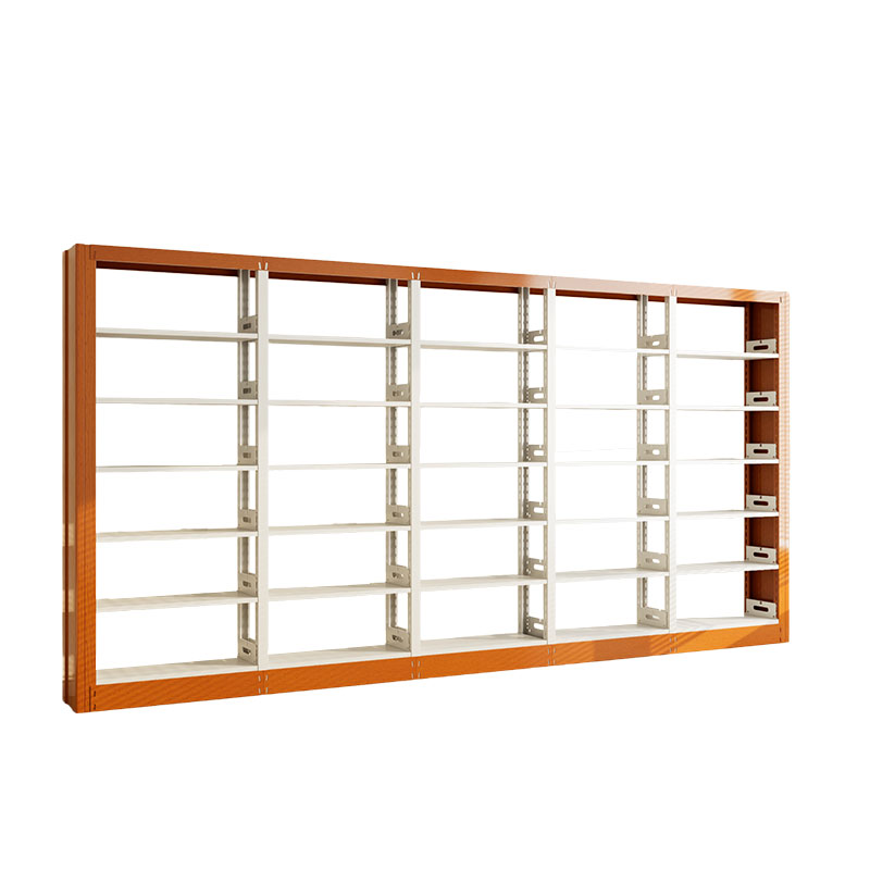 臻远ZY4072625 钢制书架黄色资料架 单面6层一列五组 4600*300*2000mm