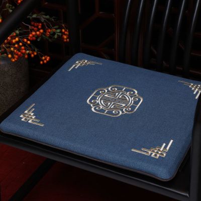 SleepyBear红木沙发坐垫中式古典家具圈椅太师椅官帽椅垫子防滑家用椅子定做