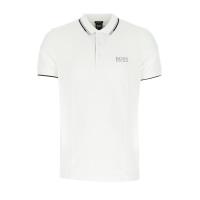 Hugo boss雨果波士POLO衫男透气弹力舒适棉涤混纺修身徽标装饰