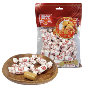春光椰子糖传统特浓椰子糖250g袋装喜糖糖果零食海南特产