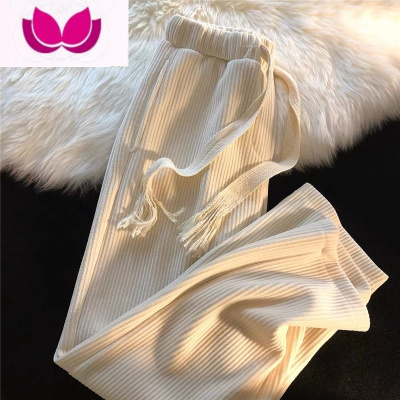 七斓vintage古着灯芯绒裤子男宽松直筒休闲裤韩版潮流阔腿长裤