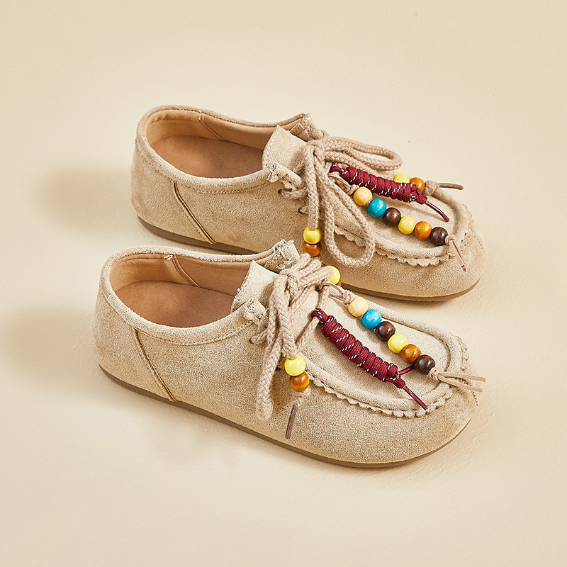 平底袋鼠鞋秋季款新款全包勃肯鞋女乐福鞋单鞋复古休闲鞋