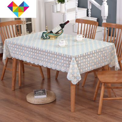 防水防油免洗桌布家用pvc塑料正方形方桌四方加厚茶几餐桌垫防烫御蓝锦