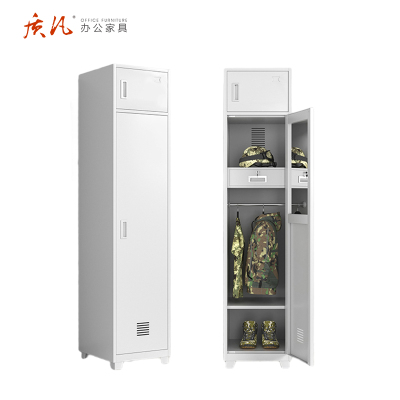 质凡 宿舍衣柜 单门铁皮柜/ZF-NWG001/2000*450*500mm